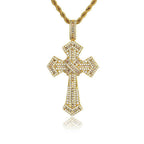 Iced Baguette Jesus Cross Pendant