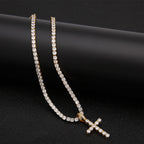 Bundle 4mm Diamond Cross Pendant
