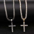 Bundle 4mm Diamond Cross Pendant