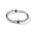 Iced Out Four Leaf Clover Tennis Bracelet