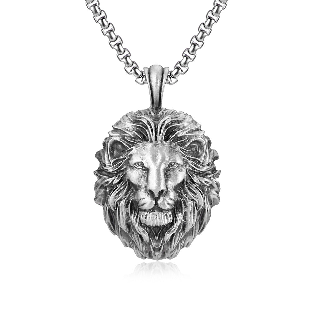 Punk Lion Head Pendant