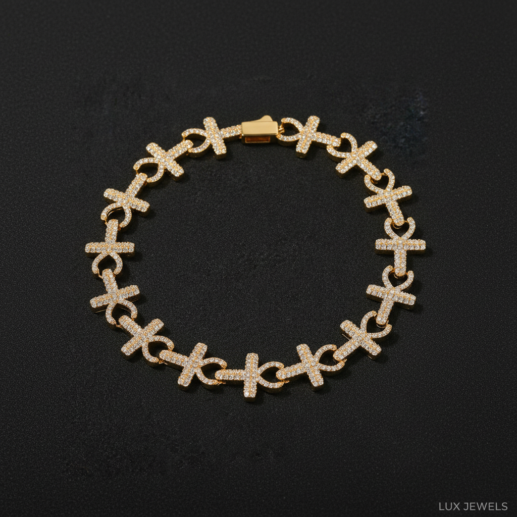 15mm Anhe Cross Bracelet
