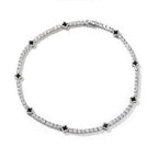 Iced Out Four Leaf Clover Tennis Necklace