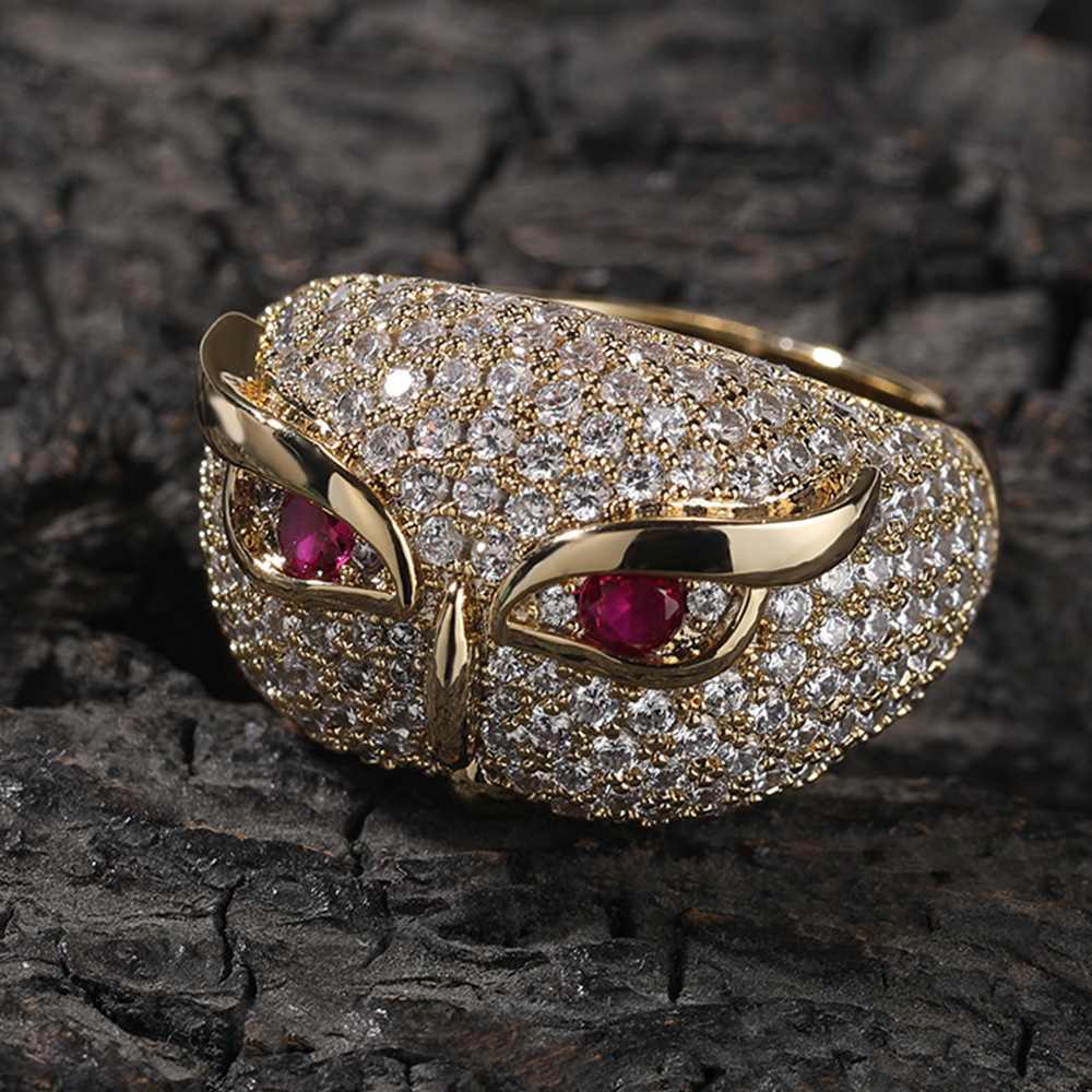 Diamond Owl Ring