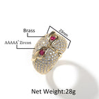 Diamond Owl Ring