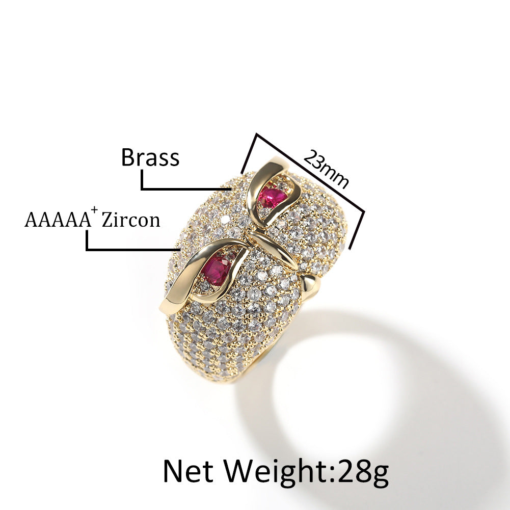 Diamond Owl Ring