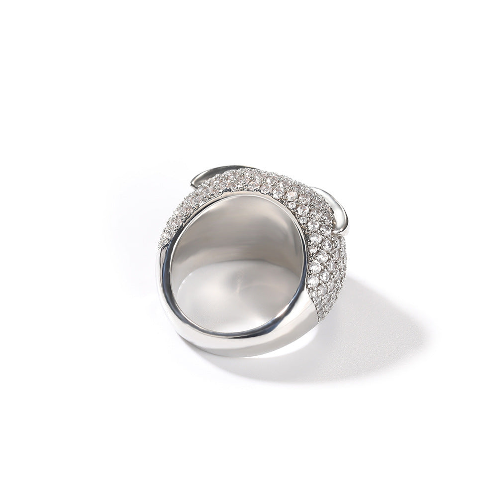 Diamond Owl Ring