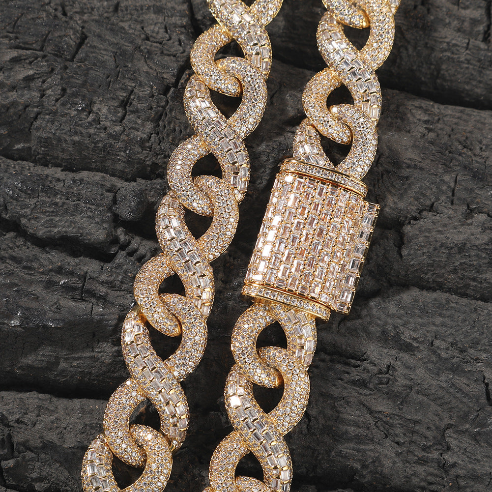 16mm Diamond Figure-8 Chain Necklace/Bracelet