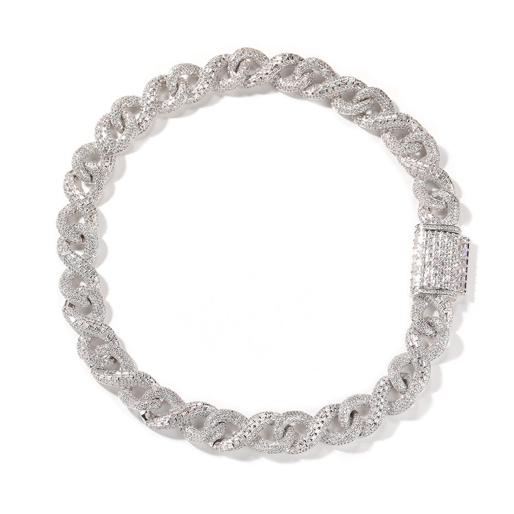 16mm Diamond Figure-8 Chain Necklace/Bracelet