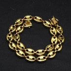 Coffee Bean Diamond Necklace Chain