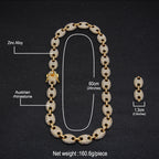 Coffee Bean Diamond Necklace Chain