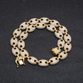 Coffee Bean Diamond Necklace Chain