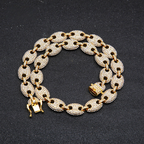 Coffee Bean Diamond Necklace Chain
