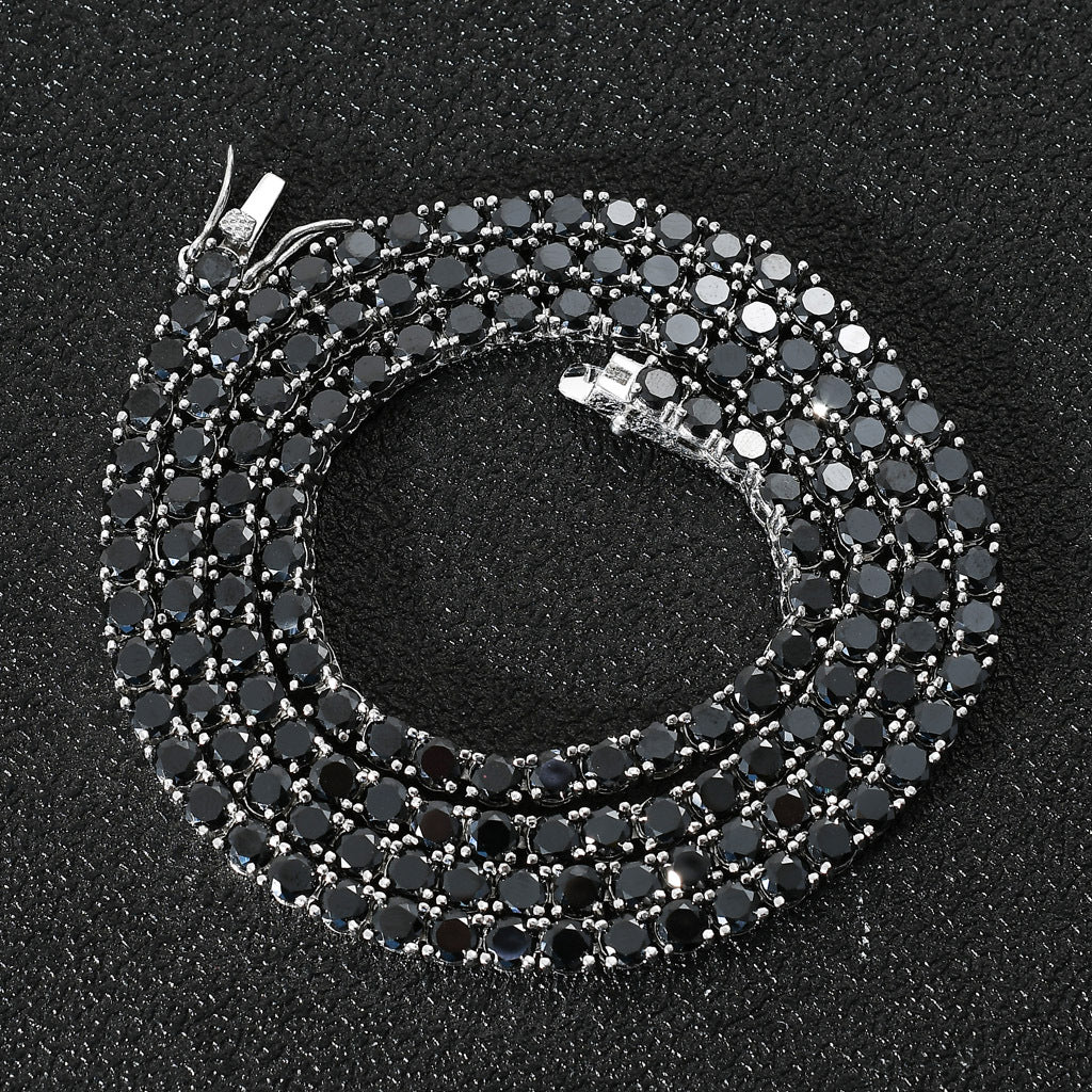 4mm Black Diamond Tennis Chain