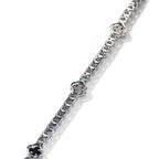 Iced Out Four Leaf Clover Tennis Necklace