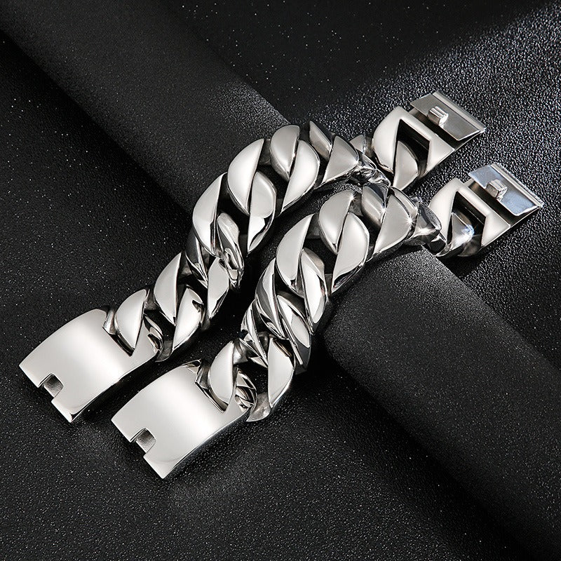 31mm Stainless Steel Cuban Bracelet