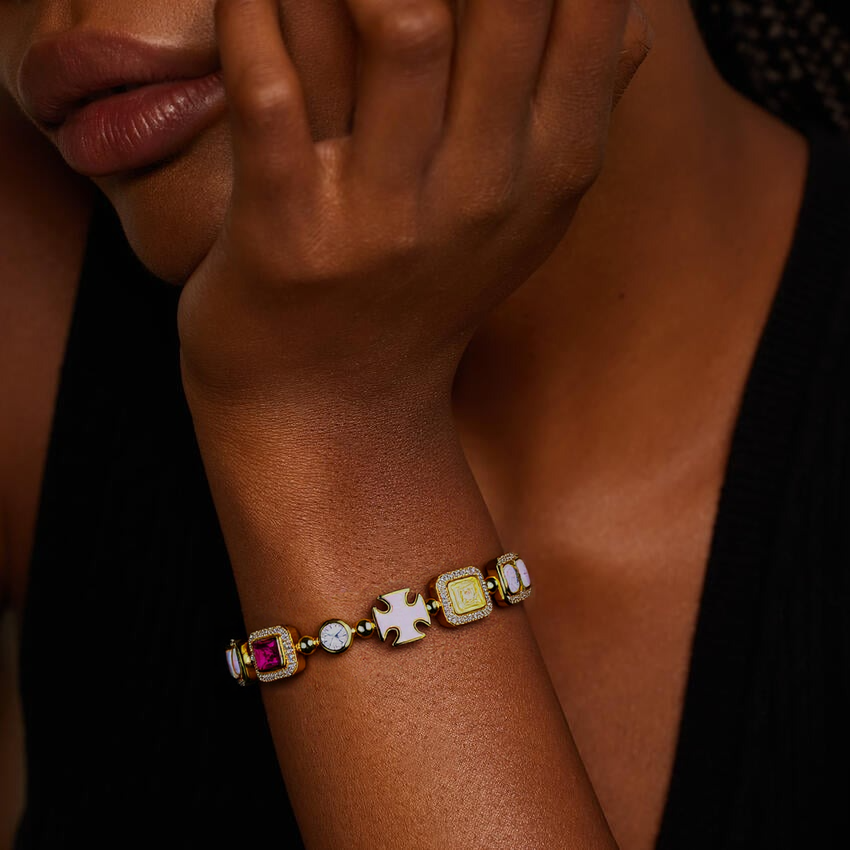 Women Icebling Gemstone Bracelet