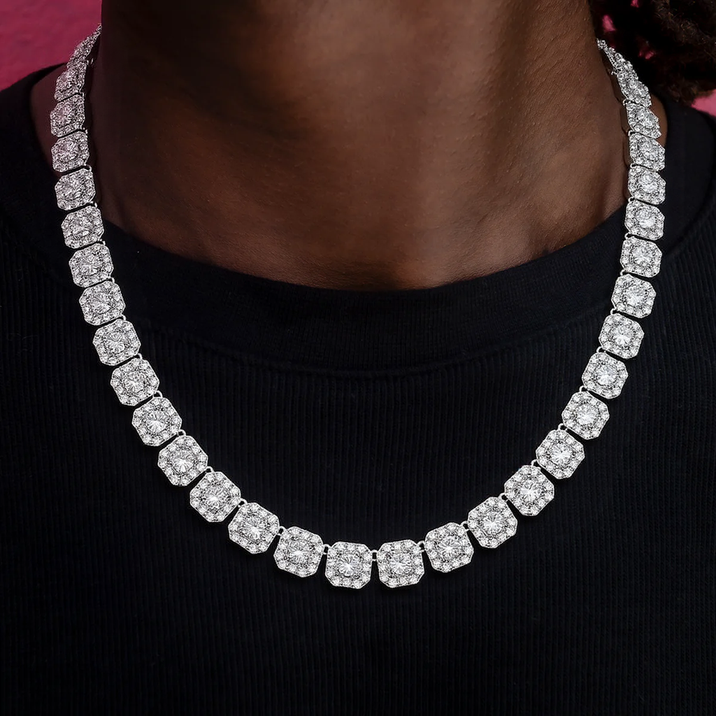Clustered 10mm Tennis Chain