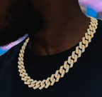 14mm Iced Prong Cuban Chain