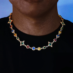Icebling Colorful Gemstone Necklace
