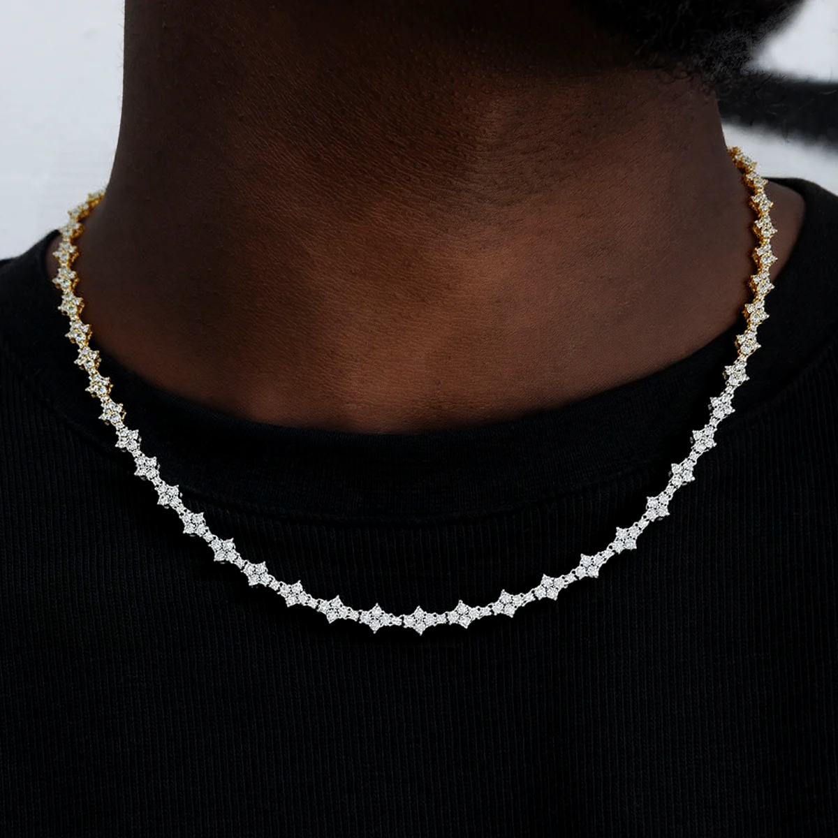 6.5mm Spring Buckle Airplane Tennis Chain