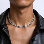 8mm Stainless Steel Cuban Necklace