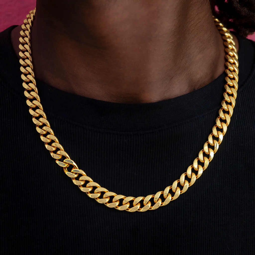 12mm Stainless Steel Cuban Necklace