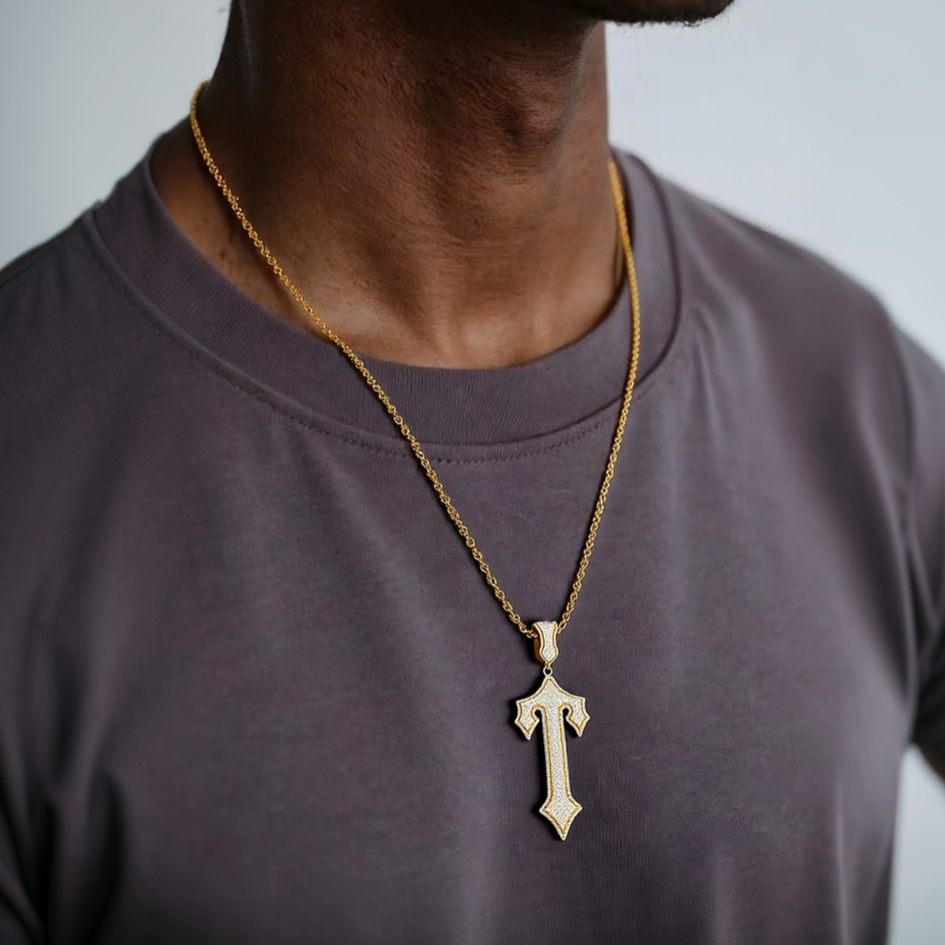 Iced Out Cross Zircon Pendant