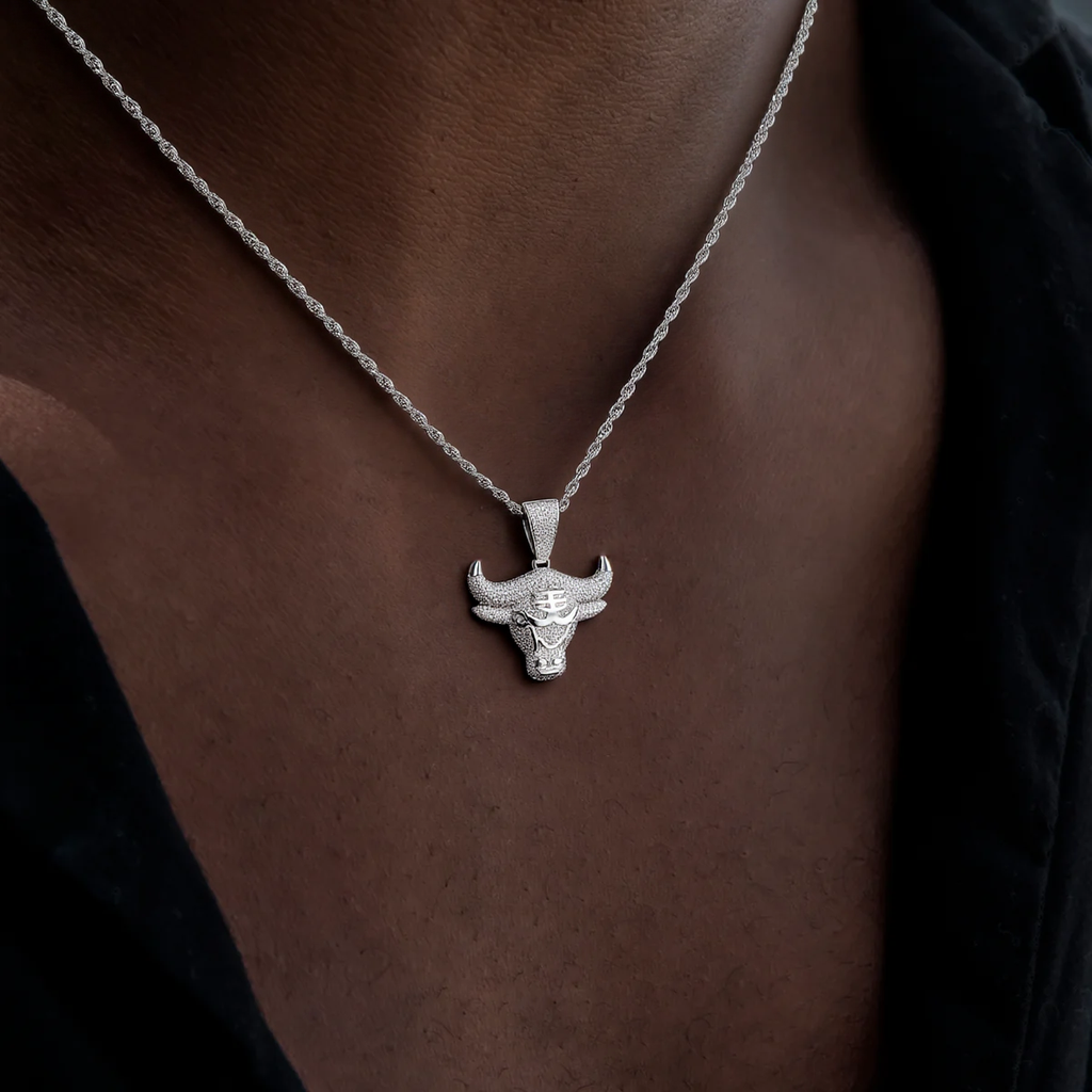 Bull Head Diamond Hip Hop Pendant