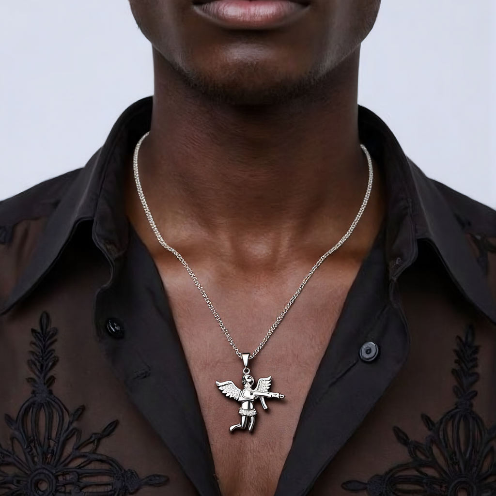 Spring Clasp Diamond Four-Leaf Clover Hip Hop Tennis Chain