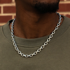 Stainless Steel Cross Chain O-shaped Hip-Hop Necklace