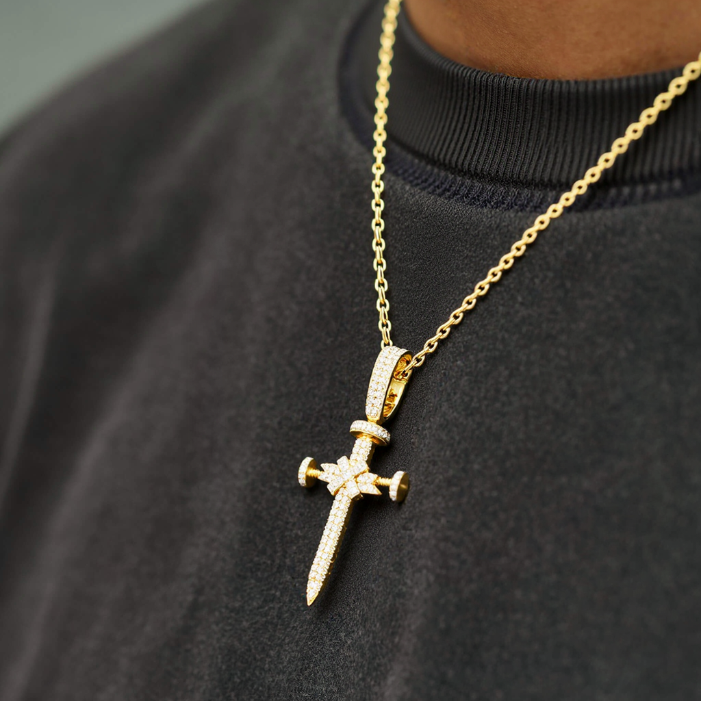 Nail Cross Pendant