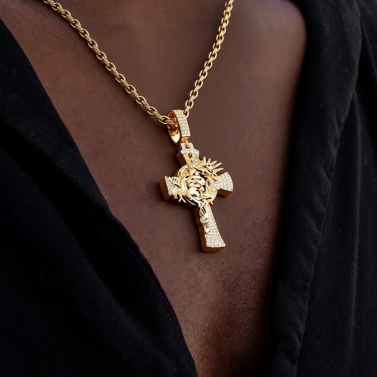 Crown of Thorns Cross Pendant