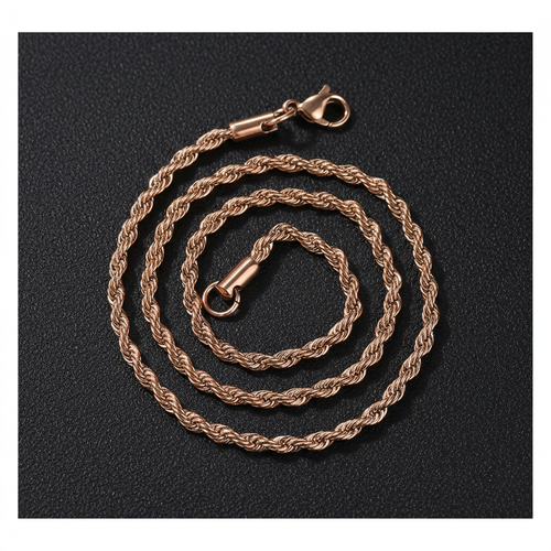 2mm Stainless Steel Rope Bracelet