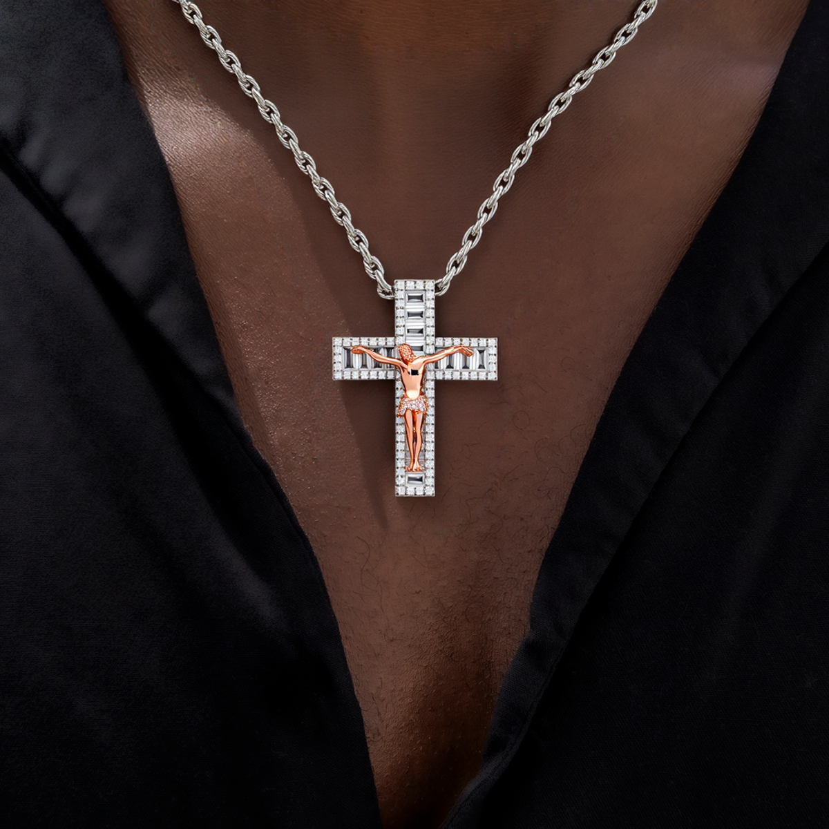 Hip Hop Cross Pendant