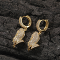 Hip-Hop Stone Hand Earrings