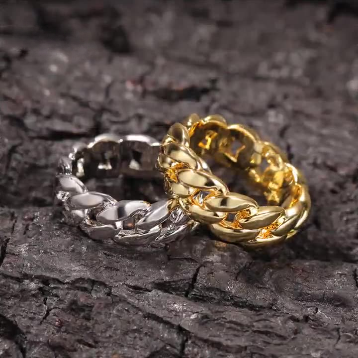 7mm Smooth Cuban Chain Ring