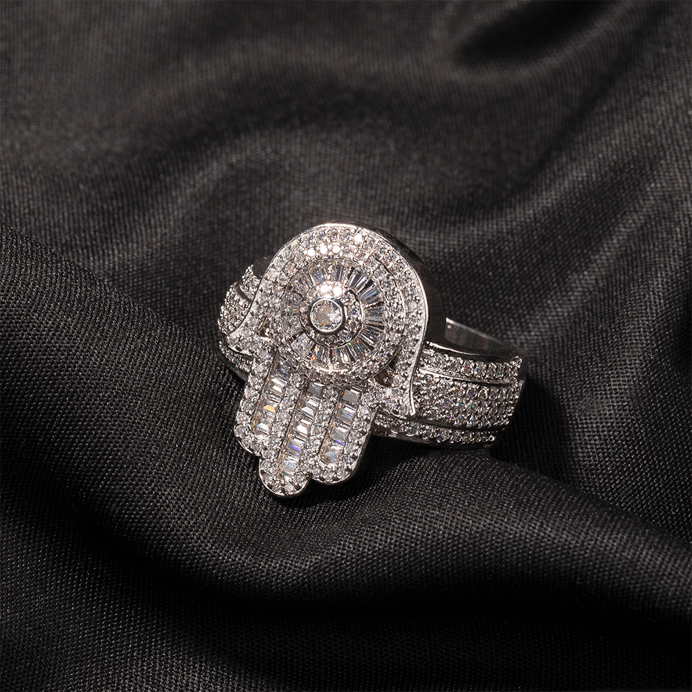 Hip Hop Fatima Palm Ring