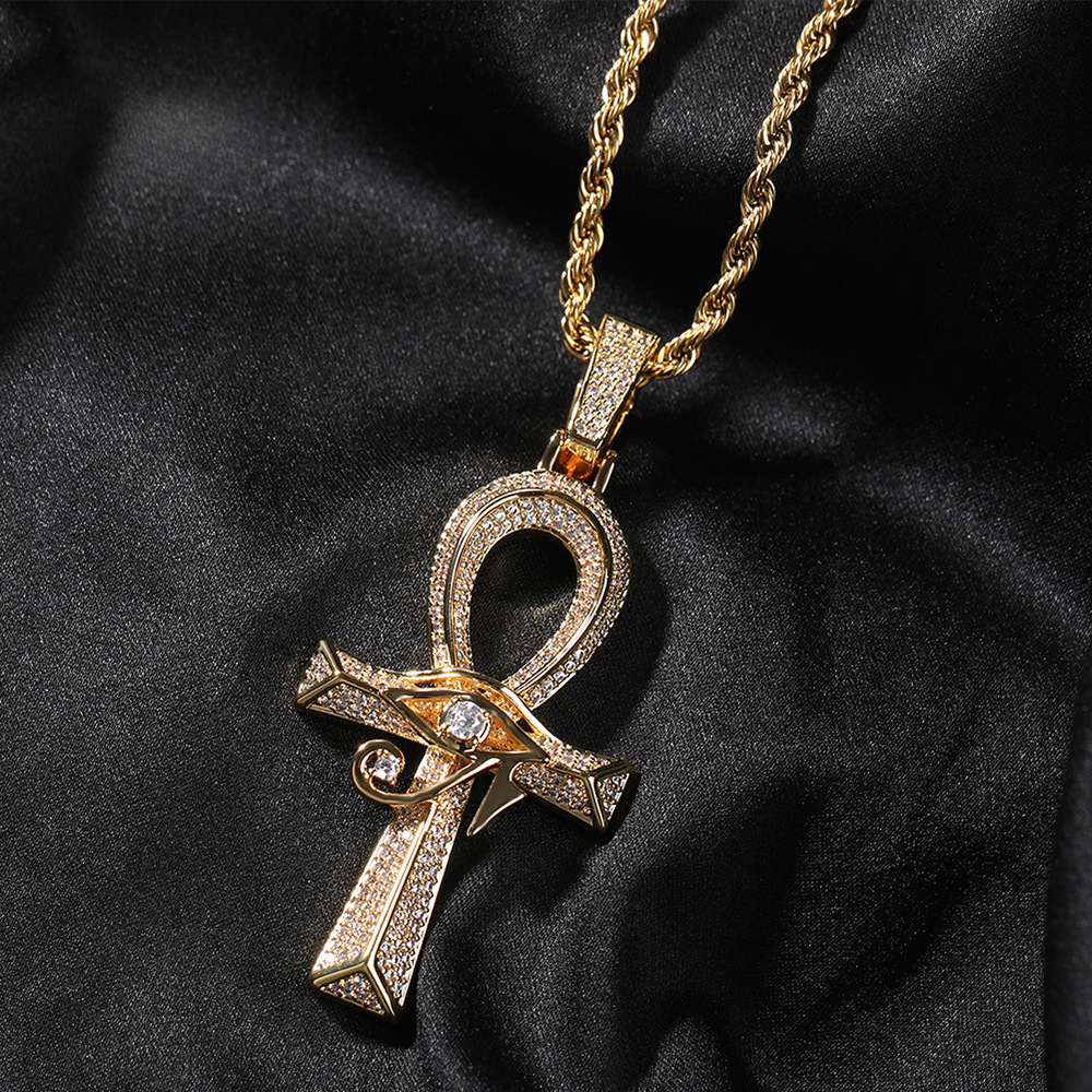 Eye of Horus Ankh Cross Pendant
