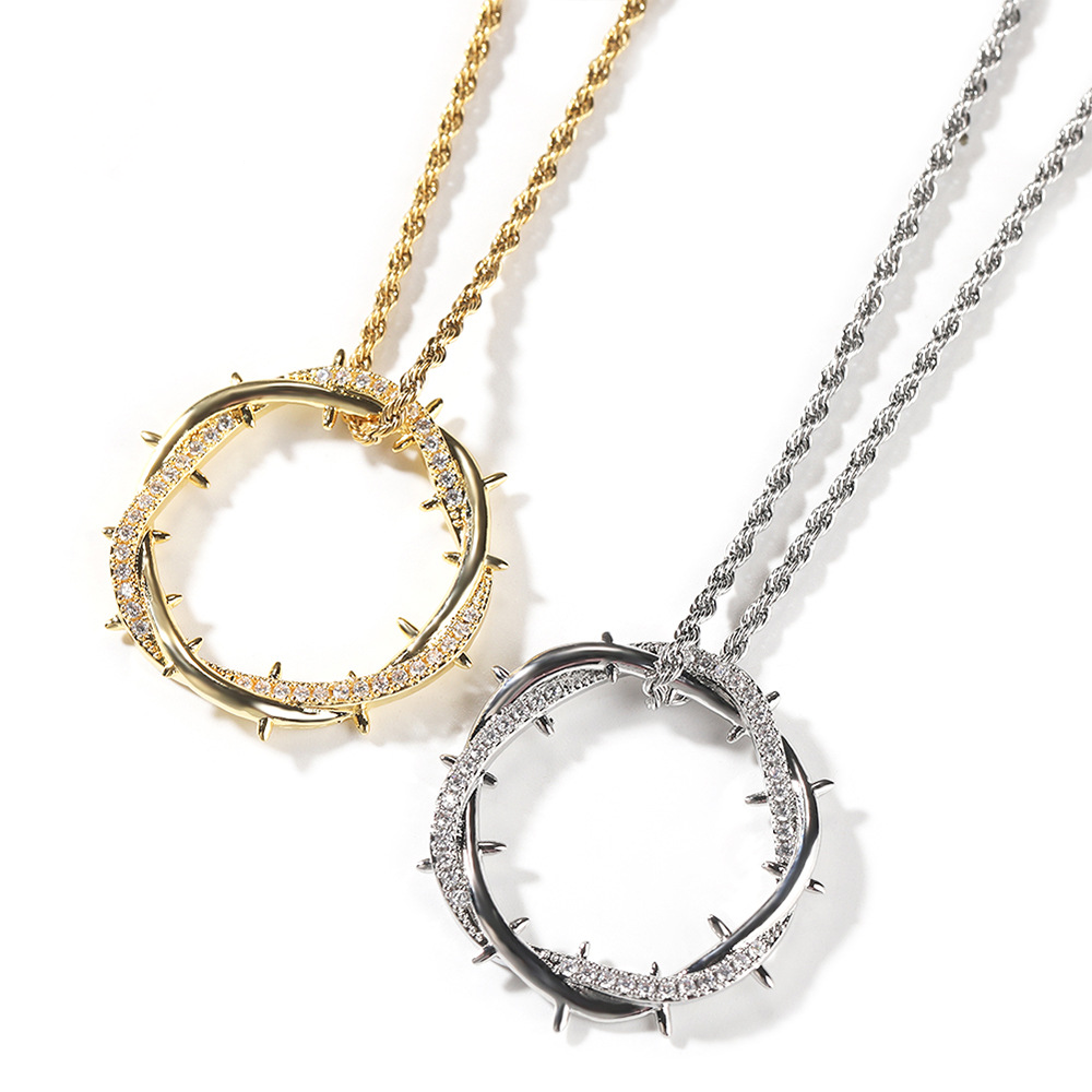 Hip Hop Thorn Crown Pendant