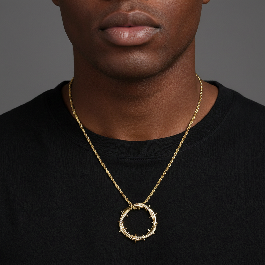 Hip Hop Thorn Crown Pendant