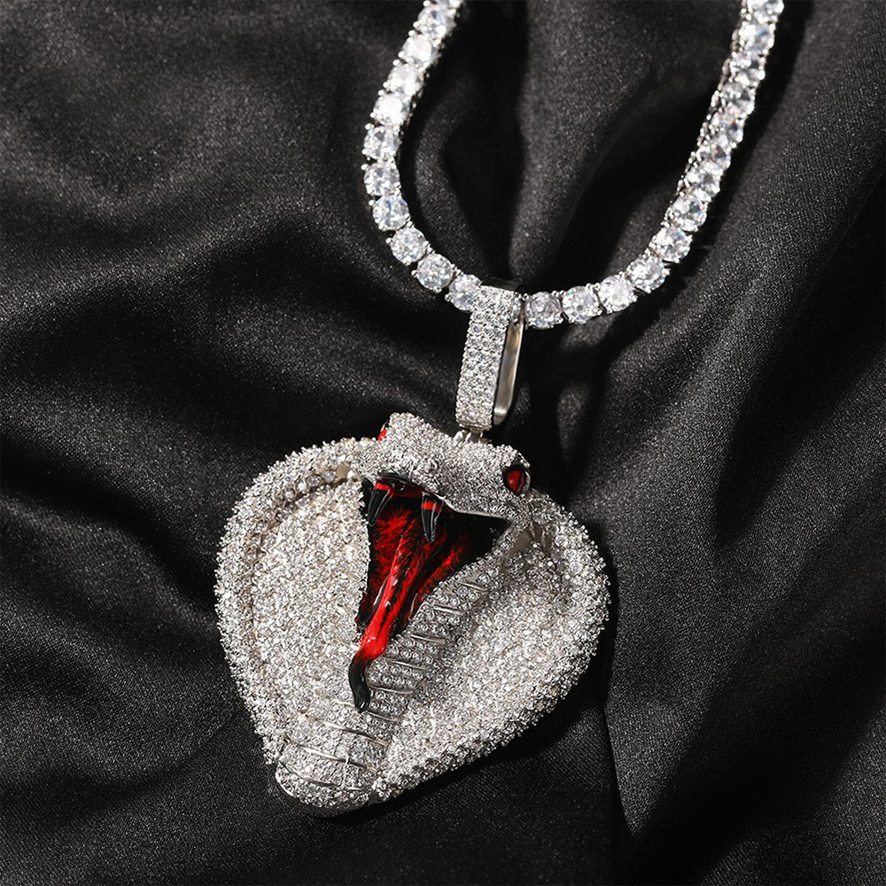 Hip Hop Cobra Diamond Pendant