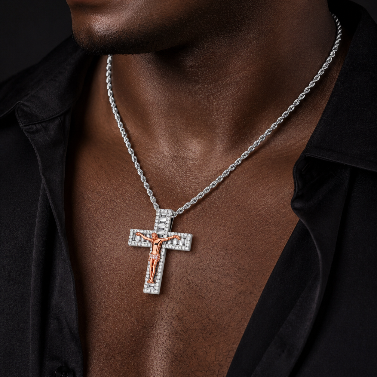 Hip Hop Cross Pendant