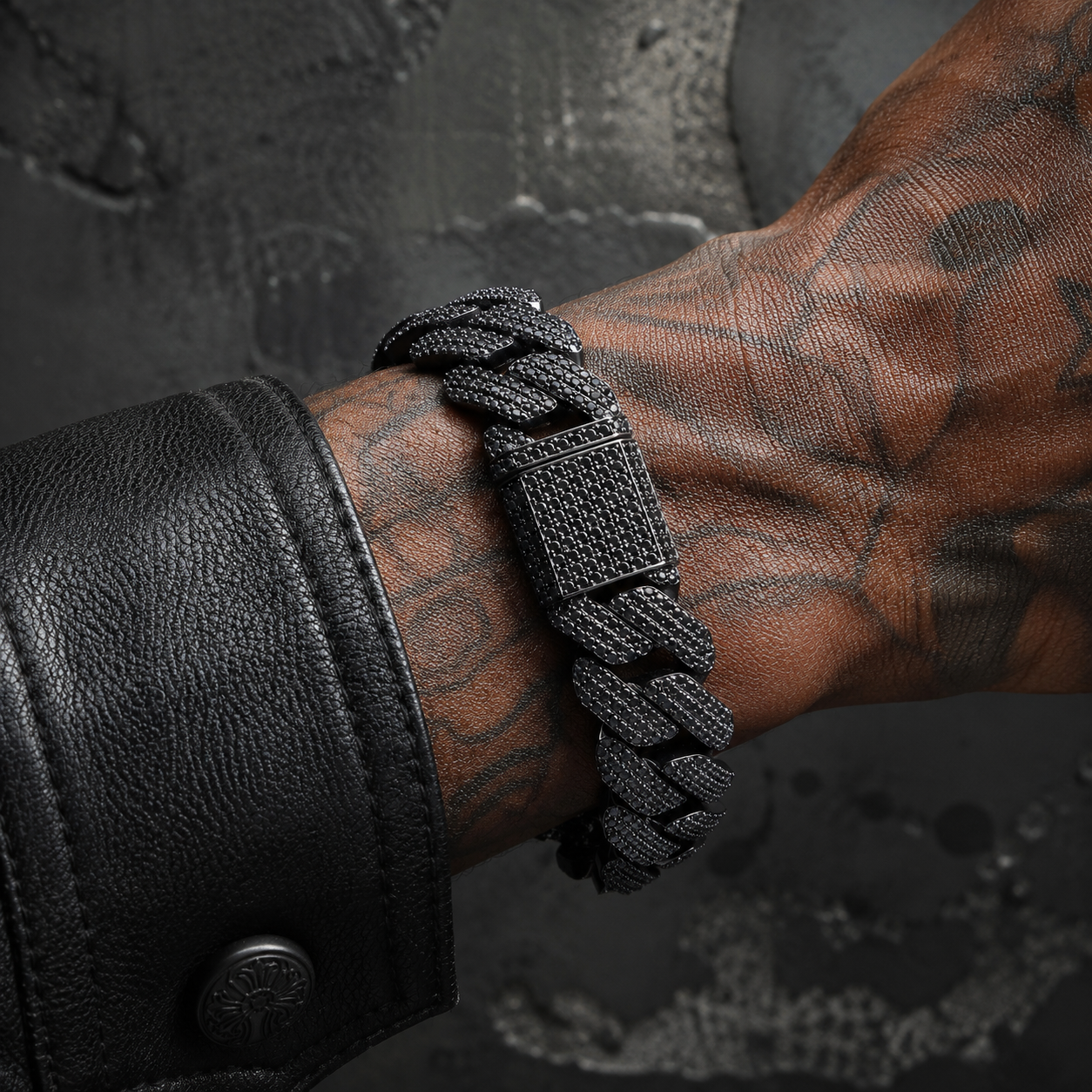 Miami Black Diamond 10/13/15/20mm Cuban Chain Bracelet