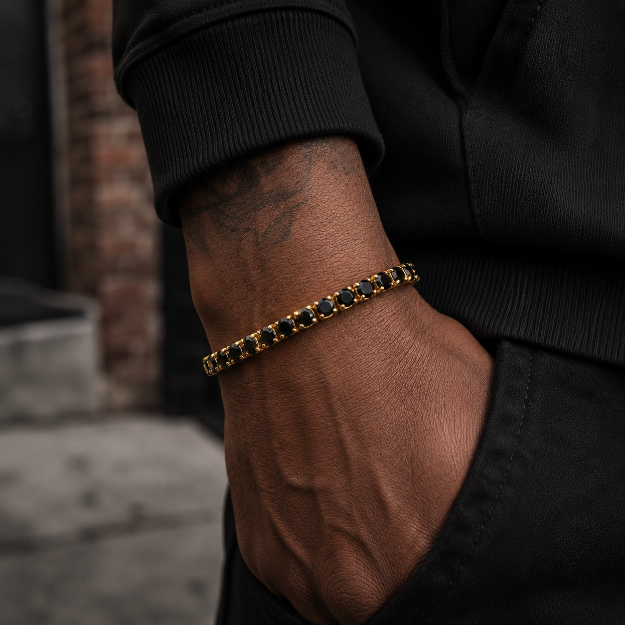 4mm Black Diamond Tennis Chain