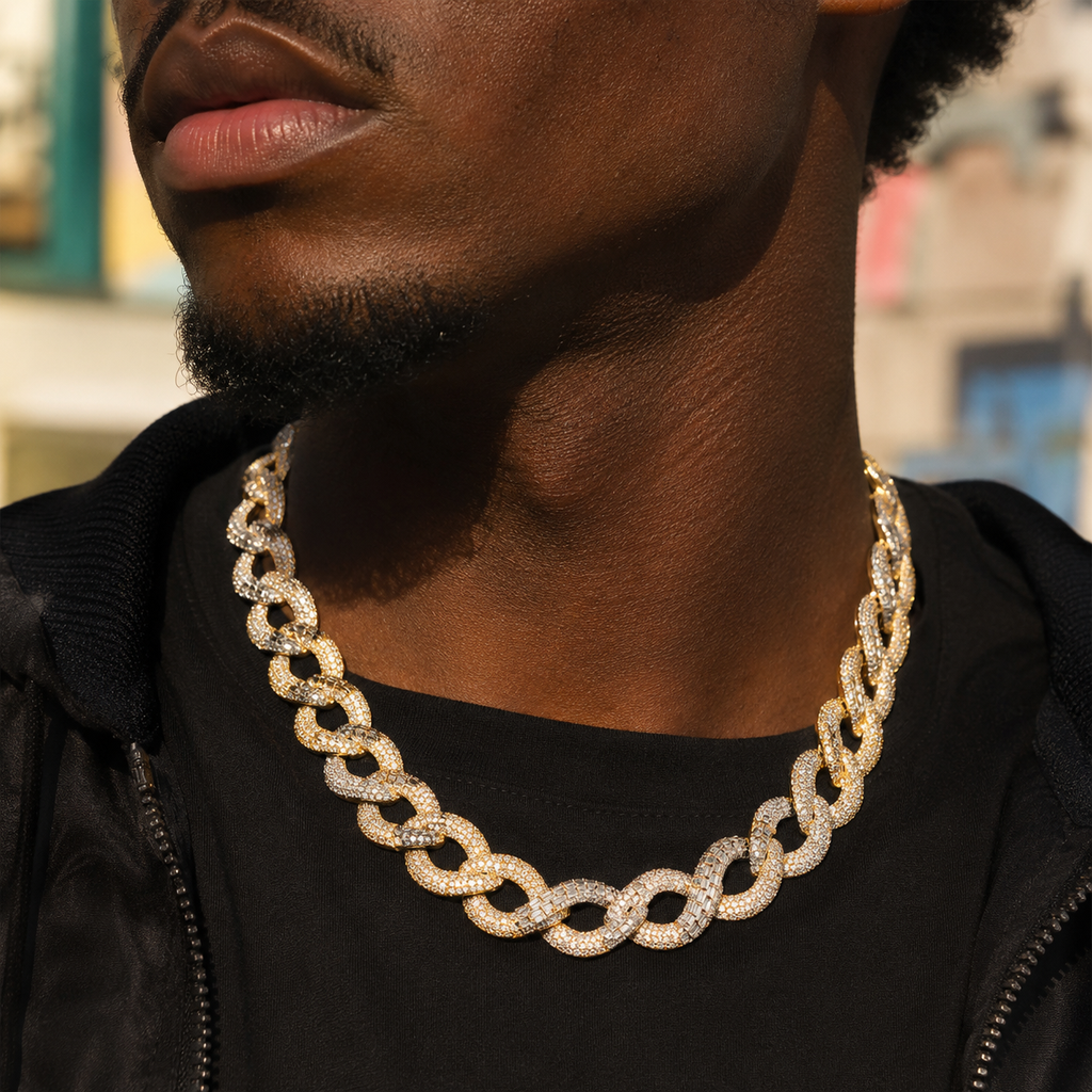 16mm Diamond Figure-8 Chain Necklace/Bracelet