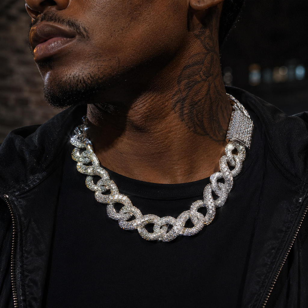 16mm Diamond Figure-8 Chain Necklace/Bracelet