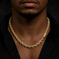 8mm Diamond Rope Chain Necklace