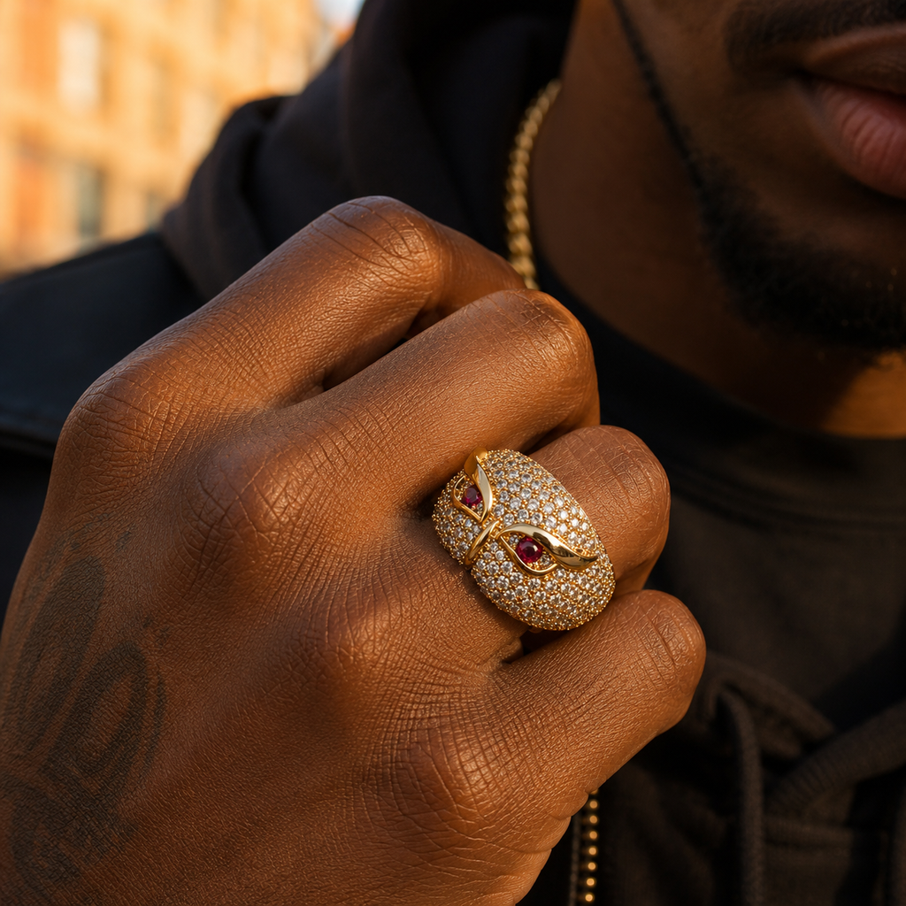 Diamond Owl Ring