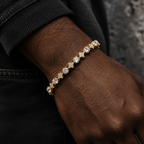 6mm Star-shaped Tennis Chain Bracelet